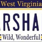 NCAA Marshall Vanity License Plate Tag 6"x12" Herd College Vintage Metal Auto