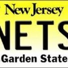 NBA Nets Vanity License Plate Tag New Jersey 6"x 12" Metal Auto NJ