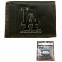 MLB Dodgers Team Black Tri-Fold Leather Wallet Brand Los Angeles City Logo