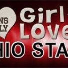 This Girl Loves Ohio State License Plate Tag 6"x 12" NCAA Buckeyes Metal Auto