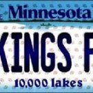 Vikings Fan Vanity License Plate Tag Minnesota 6"x 12"  Metal Auto Peterson Nfl