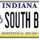 South Bend Vanity License Plate Tag 6"x12" Notre Dame  College  Metal Auto NCAA