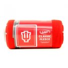 NCAA Indiana Hoosiers Fleece Throw Blanket 50" x 60" Red Large Soft Team Logo