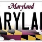 NCAA Maryland Vanity License Plate Tag  Vintage Team Metal Terrapins Auto