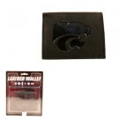 Kansas State Wildcats Wallet Black Tri-Fold Leather  Brand Team NCAA Men