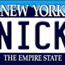 Knicks Vanity License Plate Tag  6"x 12" Metal New York  NBA Auto Wall Ewing