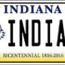 NCAA Indiana Vanity License Plate Tag State Hoosiers College Team Metal Auto