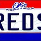 MLB Reds Vanity License Plate Tag State 6"x 12"  Metal Auto Cincinnati Ohio New