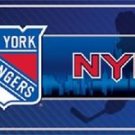 New York Rangers Vanity License Plate Tag  6"x 12" Metal Auto Cup New NHL Car