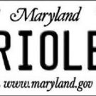 MLB Orioles Vanity License Plate Tag State 6"x 12"  Metal Auto Baltimore MD New