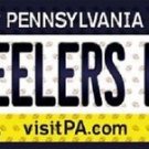 Steelers Fan Vanity License Plate Tag Pittsburgh 6"x 12" Metal NFL Auto Truck