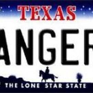 Mlb Rangers Vanity License Plate Tag Texas 6"x 12"  Metal Auto Car Logo New