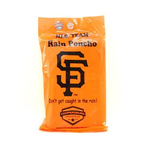 MLB Giants Rain Poncho San Francisco Team  One Size Possey Bumgarner Series New
