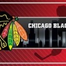 Chicago Blackhawks  Vanity License Plate Tag  6"x 12" Metal Auto Cup New NHL Car
