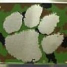 CLEMSON LICENSE PLATE CAR TRUCK TAG TIGERS PAW CAMO METAL EMBOSSED NCAA CU