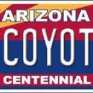 NHL Coyotes Vanity License Plate Tag  6"x 12" Metal Phoenix Auto Cup Wall New AZ