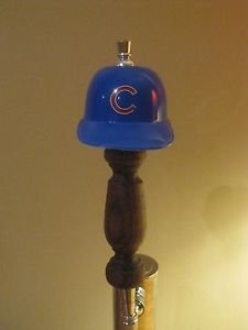 MLB Chicago Cubs KEGERATOR BEER TAP HANDLE Helmet Bar World Series Oak Brew New