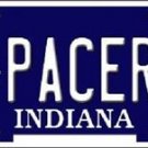 Pacers  Vanity License Plate Tag  6"x 12" Metal Indiana Blue Auto Wall George