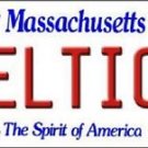 Celtics  Vanity License Plate Tag  6"x 12" Metal Boston White  Auto Wall Bird