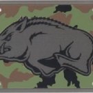 ARKANSAS LICENSE PLATE CAR TRUCK TAG RAZORBACKS CAMO METAL EMBOSSED NCAA UA