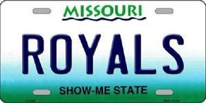 MLB Royals Vanity License Plate Tag Kansas City 6"x 12"  Metal Auto  Brett State