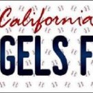 Mlb Angels Fan Vanity License Plate Tag  6"x 12" Metal Auto Los Angeles Trout