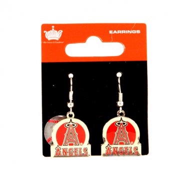 MLB Los Angeles Angels Circle Dangle Earrings