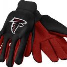 NFL ATLANTA FALCONS WORK GLOVES  ALL PURPOSE/UTILITY  ADULTS BLACK RED