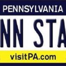 NCAA Penn State License Plate Team State Background Metal Tag U.S.A Nittany Lion