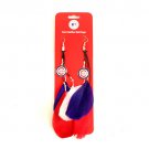 MLB Chicago Cubs Dangle Feather Earrings Licensed Pair Team Series Souvenir