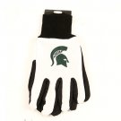NCAA MICHIGAN STATE WORK GLOVES  ALL PURPOSE/UTILITY ADULTS SPARTANS