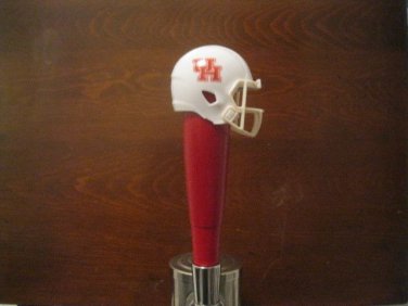 NCAA Houston Cougars Tap Handle Football Beer Keg Wood Kegerator UH Sports