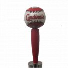 MLB St. Louis Cardinals Beer Tap Handle Kegerator Pub Style Baseball Red Wood