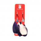 MLB Los Angeles Dodgers Dangle Feather Earrings Licensed Pair Series Souvenir