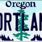 NBA Portland Trail Blazers  License Plate Team  State Background Metal Tag