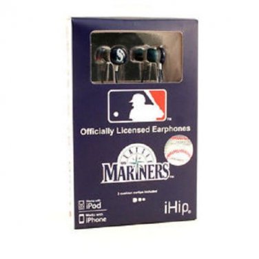 MLB Baseball iHip Ear Buds - Seattle Mariners Team Logo