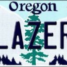 NBA Trail Blazers  License Plate Team  State Background Metal Tag "U.S.A."