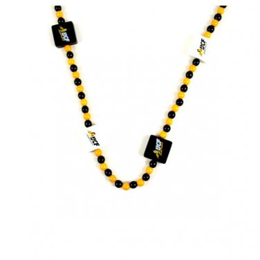 NCAA UCF Knights Wood Bead Necklace Garland Christmas Decoration 30" Wood Logo