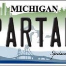 NCAA Michigan State Spartans License Plate State Background Metal Tag  U.S.A."