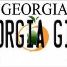 NCAA Georgia Girl License Plate State Background Metal Tag  U.S.A." UGA Tech
