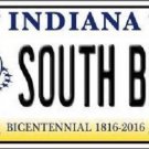 NCAA South Bend License Plate Team State Background Metal Tag U.S.A Notre Dame