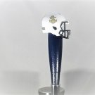 NCAA Navy Midshipman Tap Handle Football Beer Keg Navy White Military Wood