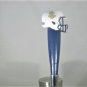 NCAA Navy Midshipman Tap Handle Football Beer Keg Navy White Military Wood