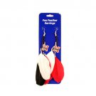 NCAA Nebraska Cornhuskers Dangle Feather Earrings Licensed Pair  New Team Red