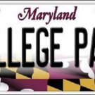 NCAA Maryland Terrapins License Plate College Park Team Background Metal Tag