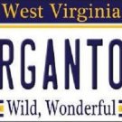 NCAA Morgantown West Virginia License Plate State Background Metal Tag U.S.A."