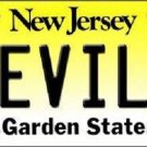 NHL New Jersey Devils License Plate State Background Metal Tag  U.S.A." Team