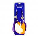 NCAA Florida Gators Pair of Dangle Feather Earrings - Officially Licensed UM