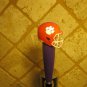 NCAA Clemson Tigers Tap Handle NCAA Football Beer Keg Purple Wood