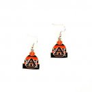 NCAA Auburn Tigers Beanie Style Dangle Earrings Knister War Eagle Orange Blue